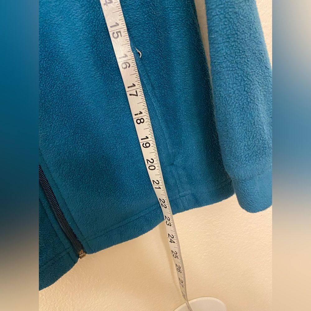 Columbia Youth Benton Springs Sweater fleece zip up jacket teal unisex M 10/12 - Picture 5 of 5
